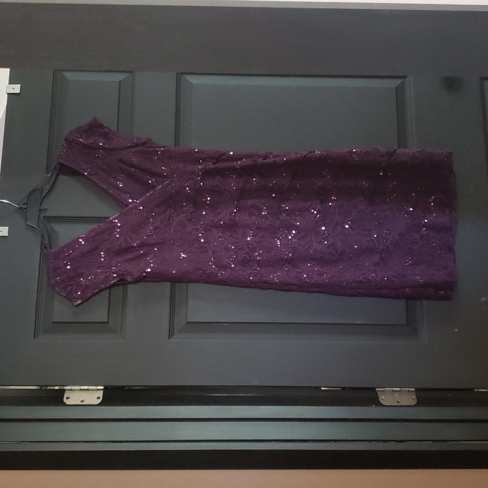 Women's deep purple dress